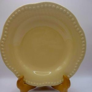 Pottery Barn Emma Beaded Stoneware Serving platter yellow
